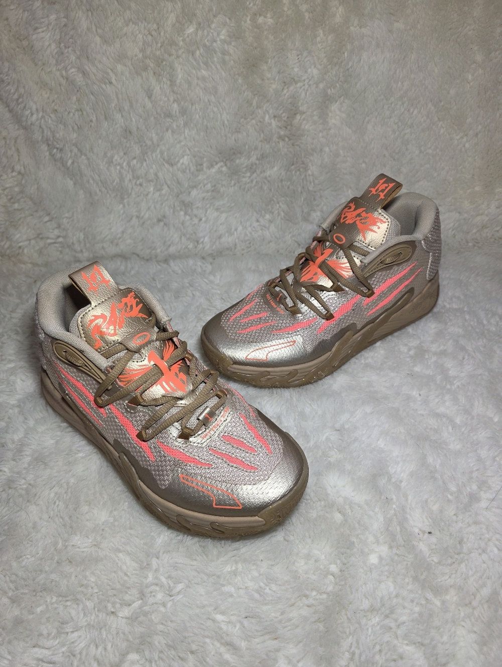 PUMA MB.03 Year of the Dragon CNY LaMelo Ball Gold Shoes Women's 7 / Youth 5.5